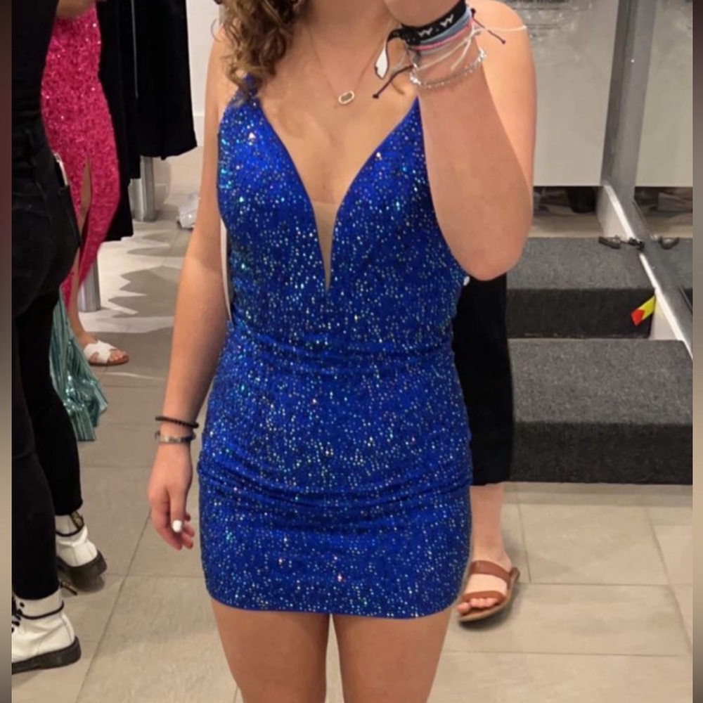Royal Blue Sophia Thomas dress size 0